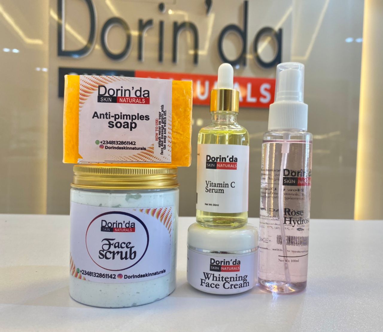 Face kit with acne soap